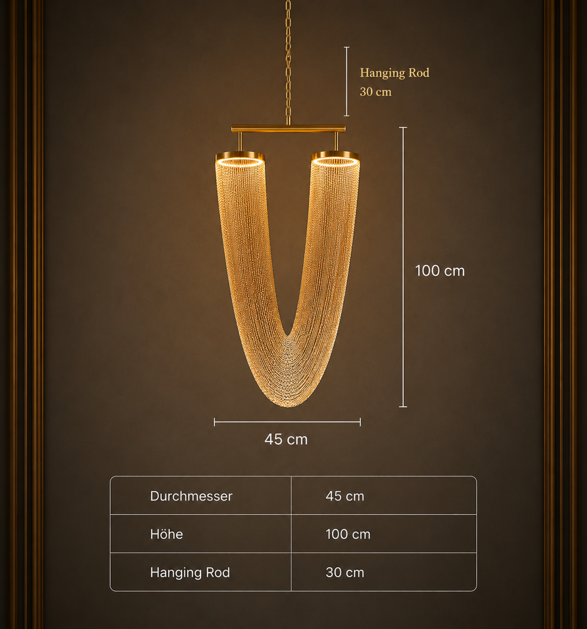 Accent d’Art Art-déco-Kronleuchter – Glamour