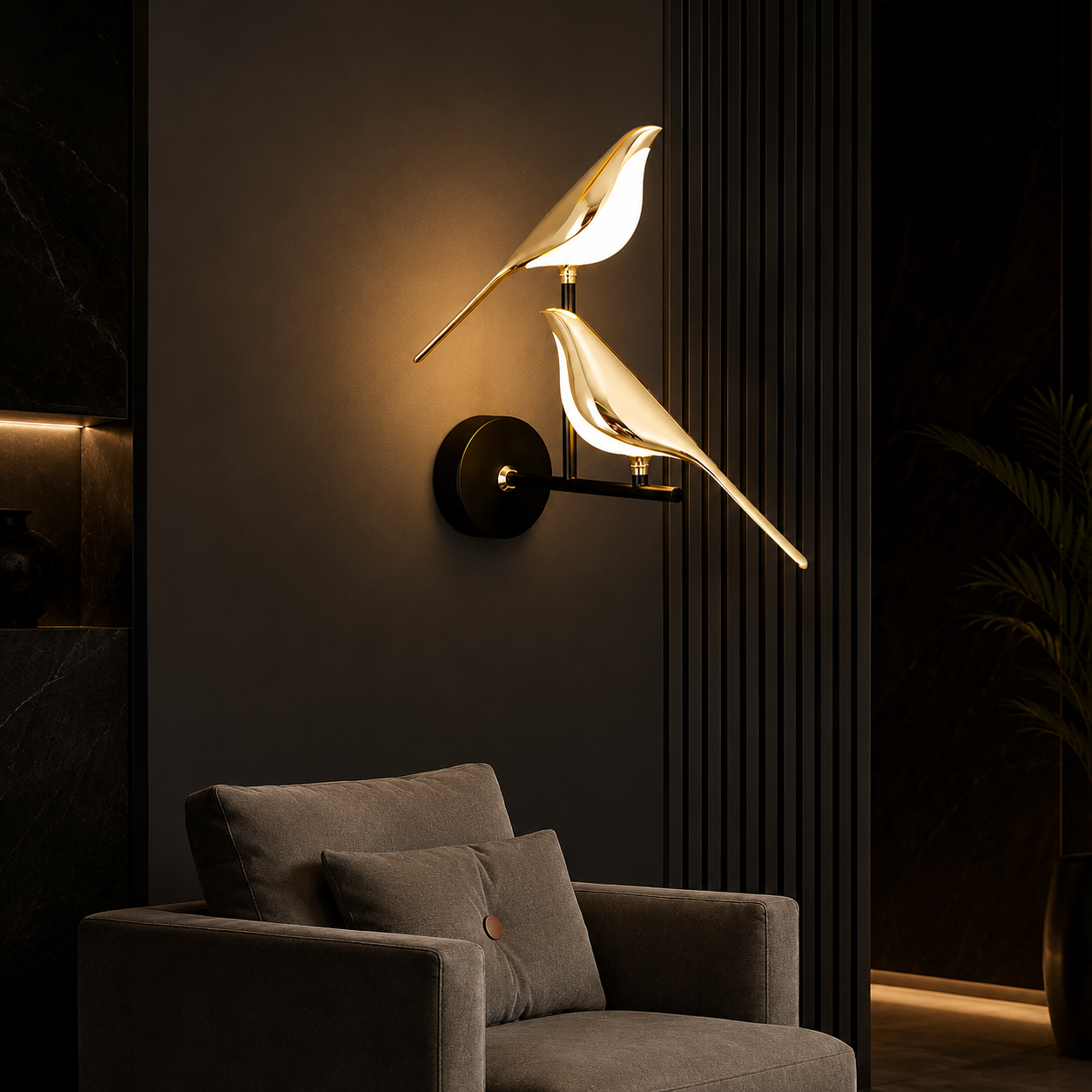 Valois – Wandleuchte Vogel Design – Dekorativ Modern