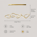 Saint-Germain – Design Pendelleuchte Metall Modern – Esstisch