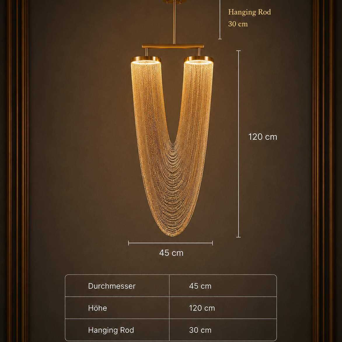 Accent d’Art Art-déco-Kronleuchter – Glamour