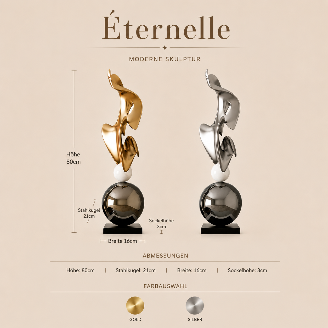 Éternelle Skulptur – skulpturaler Akzent
