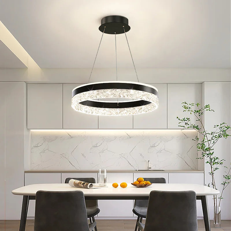 Rivoli – Deckenleuchte Modern Schwarz Weiß Gold