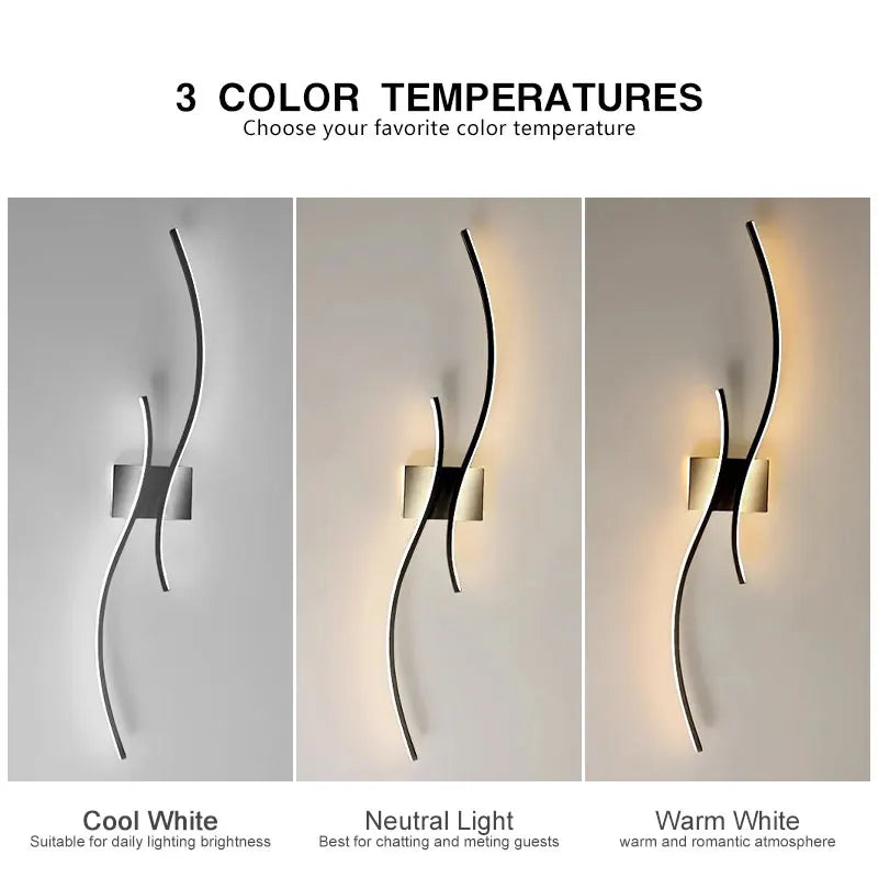 LED-Wandleuchte Nordlys
