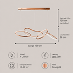 Saint-Germain – Design Pendelleuchte Metall Modern – Esstisch