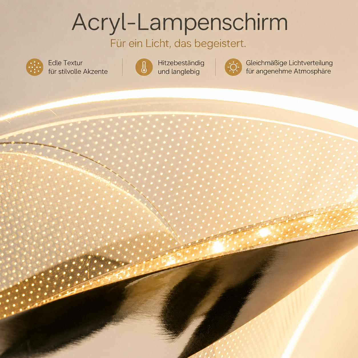 Majesté – Wandleuchte Acryl Modern – Schlafzimmer Flur