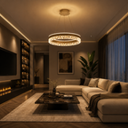 Rivoli – Deckenleuchte Modern Schwarz Weiß Gold