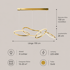 Saint-Germain – Design Pendelleuchte Metall Modern – Esstisch