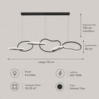Saint-Germain – Design Pendelleuchte Metall Modern – Esstisch