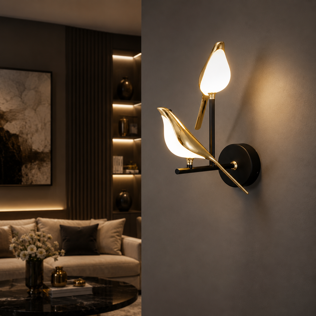Valois – Wandleuchte Vogel Design – Dekorativ Modern