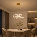 Rosalie – Ring Pendelleuchte LED Gold Schwarz – Esstisch