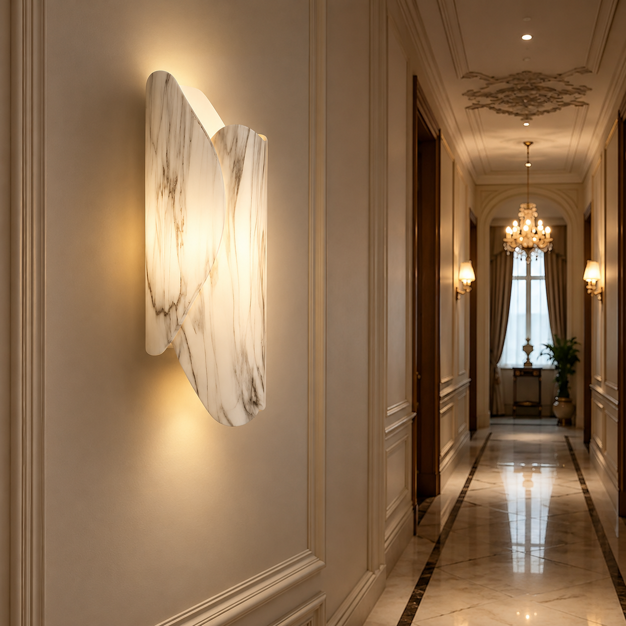 Bulle de Lumière Wandleuchte – architektonisch